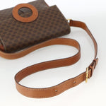 Celine Vintage Macadam Circle Logo Shoulder Bag Canvas and Leather - image 7
