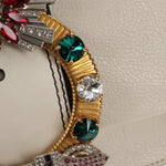 Miu Miu Madras Crystal Buckle Shoulder Bag Leather Small - image 16