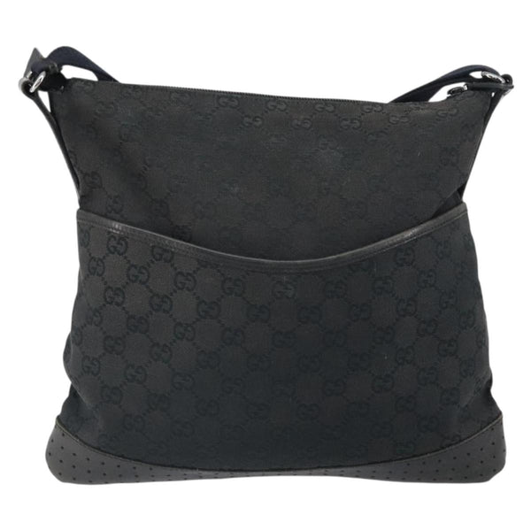 Gucci Zip Messenger Bag GG Canvas with Perforated Leather Medium - image 1