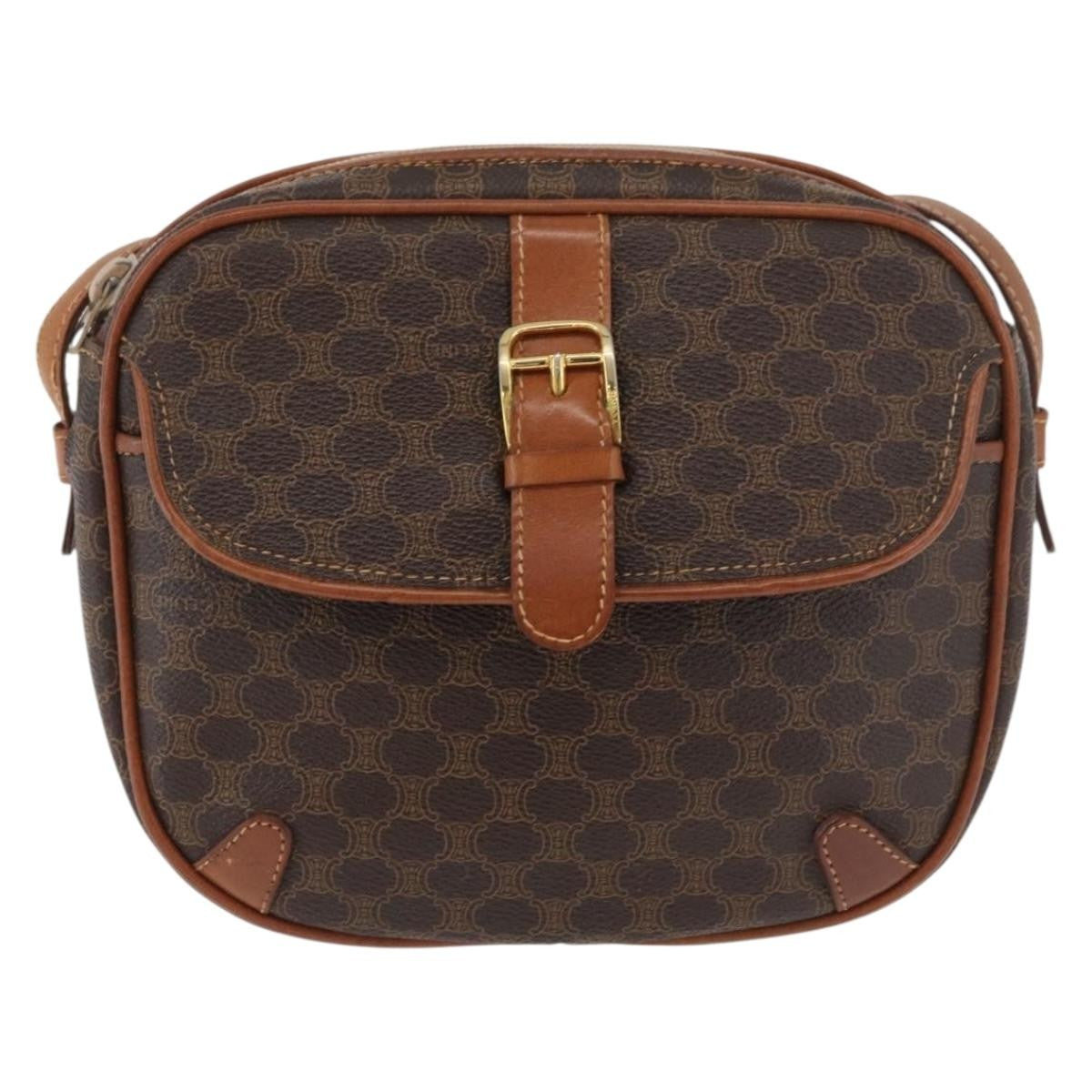 Celine Vintage Macadam Shoulder Bag Canvas Small - image 1