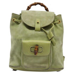 Gucci Gucci bamboo backpack daim mini - image 1