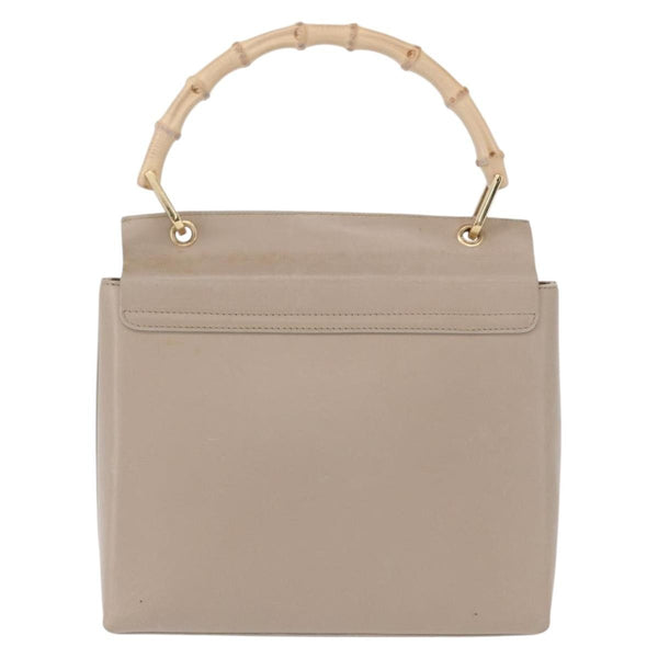 Gucci Vintage Bamboo Handle Bag Leather Small