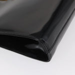 Salvatore Ferragamo Vintage Gancini Chain Shoulder Bag Patent Leather - image 9