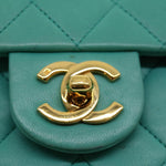 Chanel Square Classic Single Flap Bag Quilted Lambskin Mini - image 20