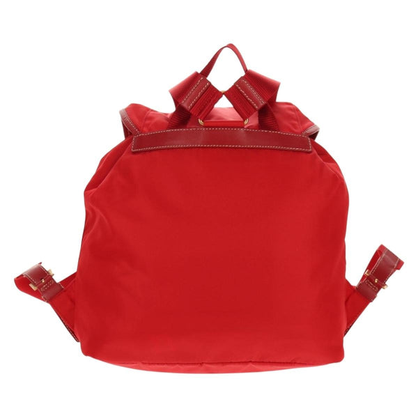 Prada Vela Double Front Pocket Backpack Tessuto with Saffiano Leather Medium