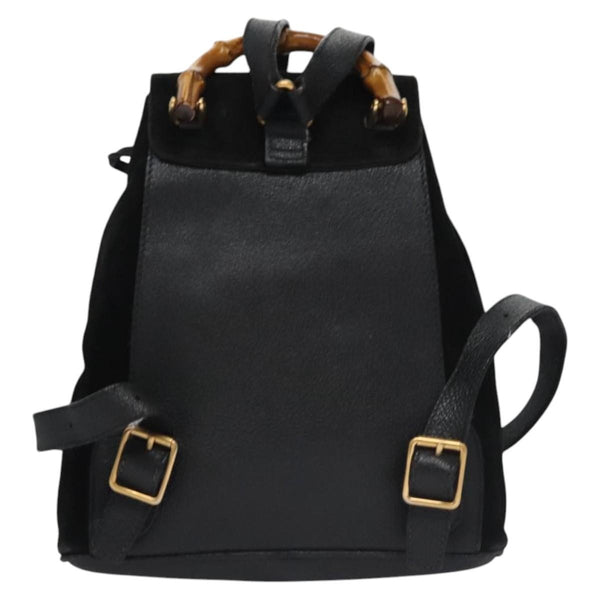 Gucci Gucci bamboo backpack daim mini