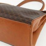 Celine Vintage Macadam Handbag Canvas and Leather - image 8