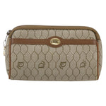 Christian Dior Vintage Honeycomb Zip Pouch Canvas and Leather - image 16