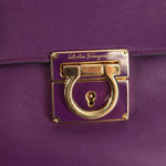 Salvatore Ferragamo Gancini Lock Flap Tote Leather Medium - image 12