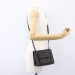 Celine Vintage Macadam Shoulder Bag Canvas Medium - image 13