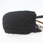 Gucci Vintage Bamboo Handle Open Hobo Nylon Medium - image 4