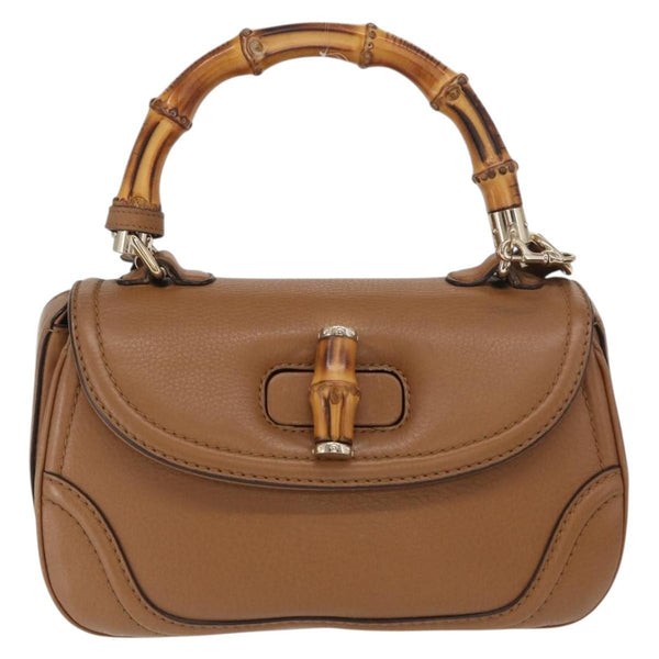 Gucci New Bamboo 1921 Top Handle Bag Leather Medium - image 1
