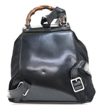 Gucci Vintage Bamboo Backpack Nylon and Patent Leather Mini - image 2