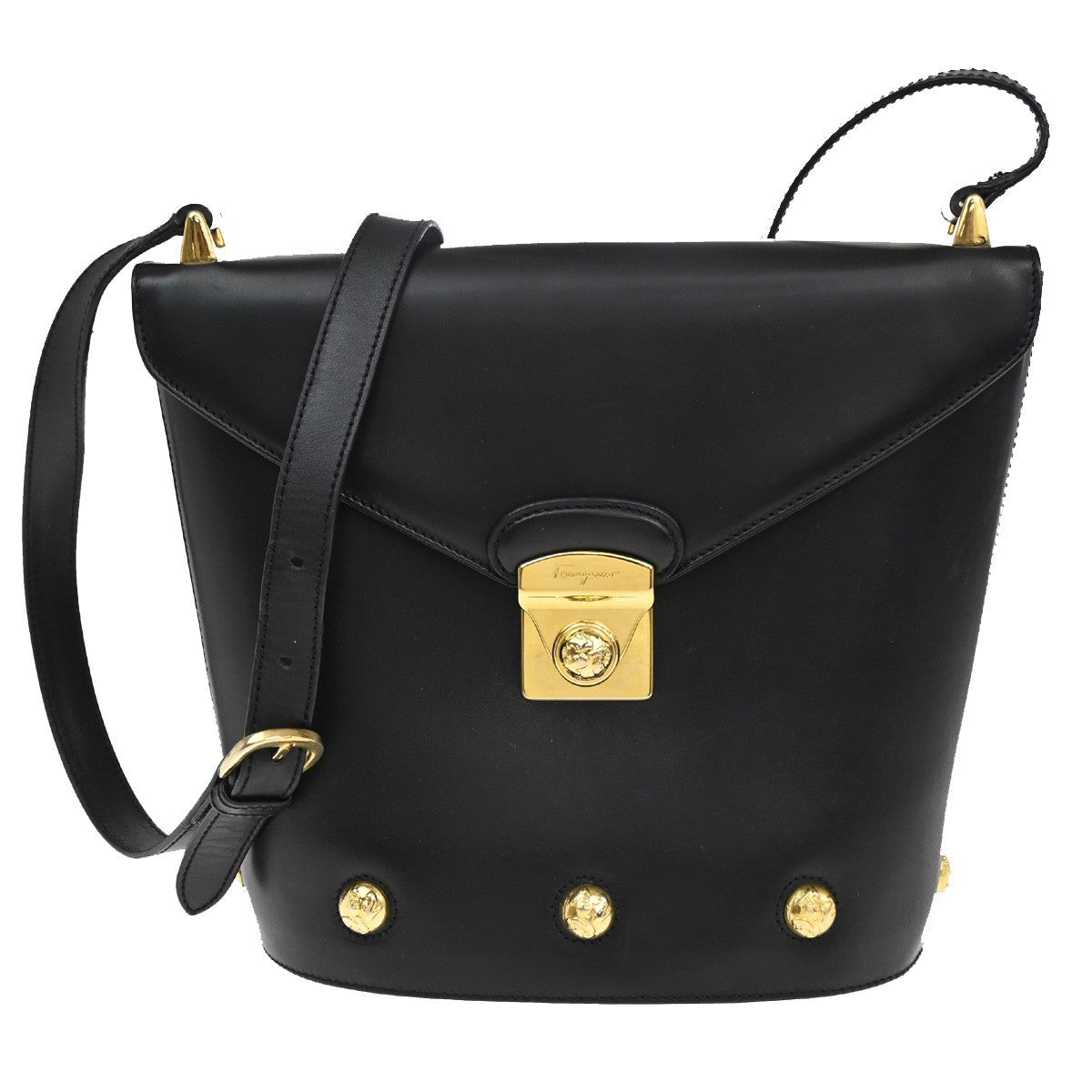 Salvatore Ferragamo Vintage Shoulder Bag Leather - image 1
