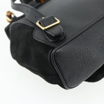 Gucci Gucci bamboo backpack daim mini - image 11
