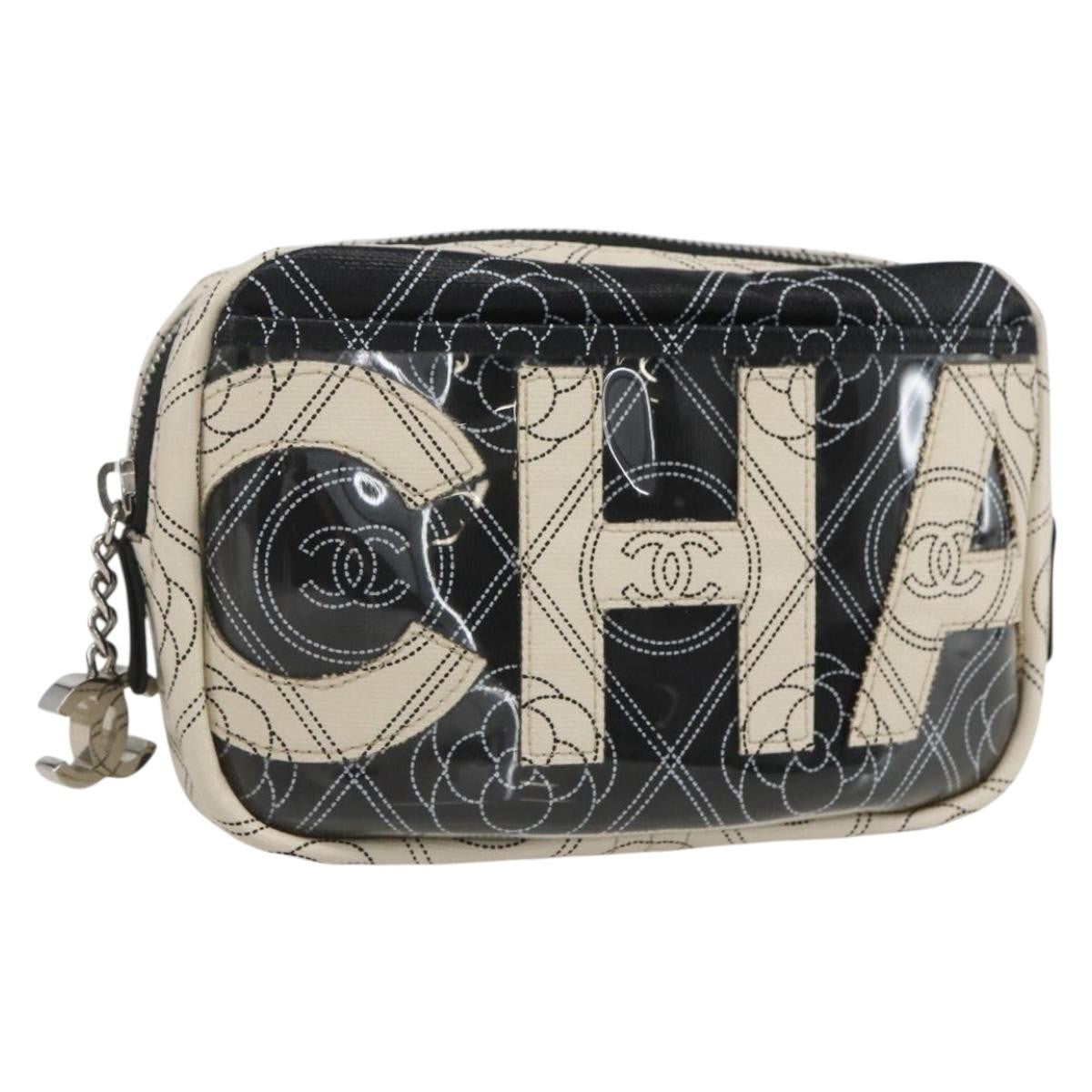 Chanel Logo Camera Case Clutch Printed Coated Canvas - image 1