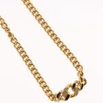 Christian Dior Vintage CD Pendant Necklace Metal - image 4