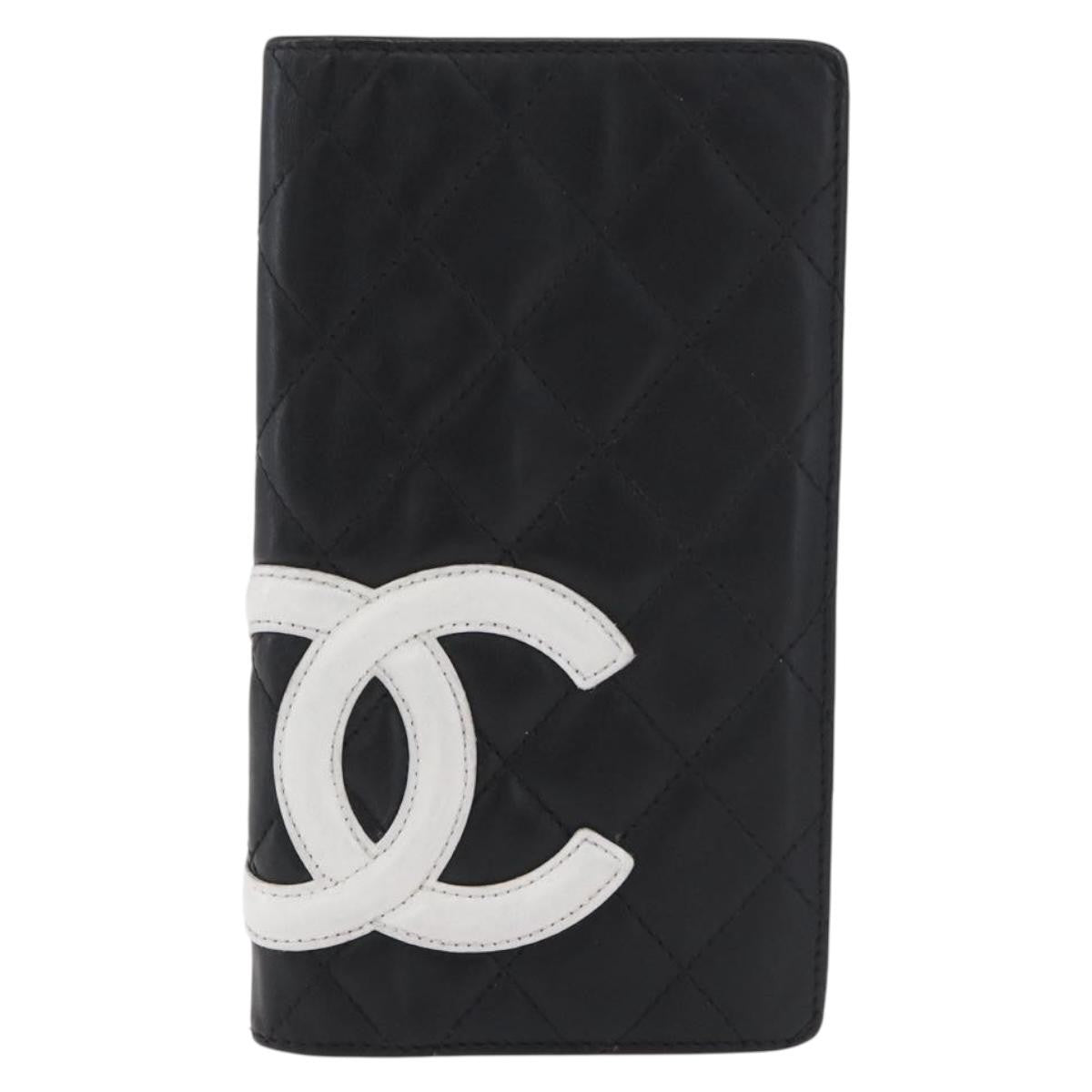 Chanel Cambon Bifold Wallet Quilted Lambskin Long - image 1