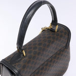 Celine Vintage Convertible Top Handle Bag Macadam Coated Canvas Medium - image 17