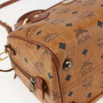 MCM Visetos logogramme Handbag Canvas and Leather - image 10