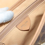 Celine Vintage Macadam Shoulder Bag Canvas and Leather - image 6