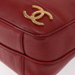 Chanel Vintage Metal CC Shoulder Bag Caviar Medium - image 11
