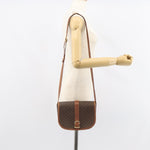 Celine Vintage Macadam Shoulder Bag Canvas and Leather - image 13
