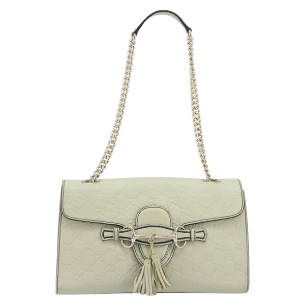 Gucci Emily Chain Flap Bag Guccissima Leather Medium - image 1