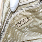 Prada Bauletto Bag Canvas with Leather - image 8