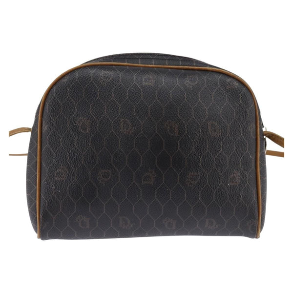 Christian Dior Vintage Honeycomb Shoulder Bag Canvas