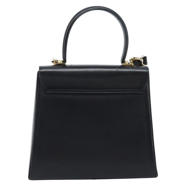 Salvatore Ferragamo Gancini Convertible Top Handle Bag Leather Medium