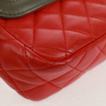 Chanel Two Tone Flap Bag Quilted Lambskin Small - image 10
