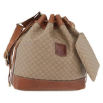 Celine Vintage Macadam Shoulder Bag Canvas and Leather - image 14