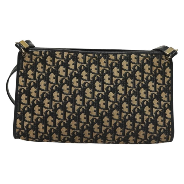 Christian Dior Vintage Trotter Shoulder Bag Canvas