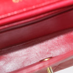 Chanel Vintage Square Chain Handle Flap Bag Quilted Lambskin Mini - image 5
