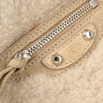 Balenciaga Papier B4 Zip Around Classic Studs Bag Shearling - image 8