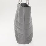 Chanel Vintage Chocolate Bar Metal Ring Tote Quilted Lambskin Medium - image 4