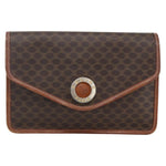 Celine Circle Logo Macadam Pouch Canvas and Leather - image 1