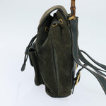 Gucci Vintage Bamboo Backpack Suede Small - image 3