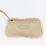 Chanel Vintage Embroidered CC Chain Tote Quilted Suede and Shearling - image 14
