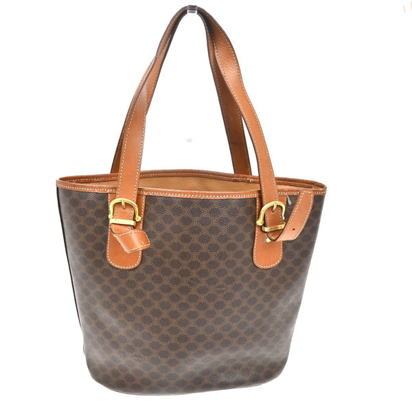 Celine Vintage Macadam Tote bag Canvas and Leather