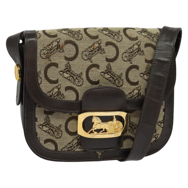 Celine C Sulky Shoulder bag Canvas and Leather - image 1