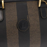 Fendi Vintage Pequin Convertible Boston Bag Coated Canvas Small - image 19