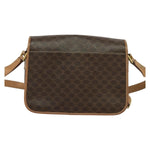 Celine Vintage Macadam Circle Logo Shoulder Bag Canvas and Leather - image 2