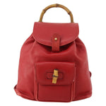 Gucci Vintage Bamboo Backpack Leather Mini - image 1