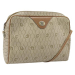 Christian Dior Vintage Honeycomb Shoulder Bag Canvas and Leather - image 15