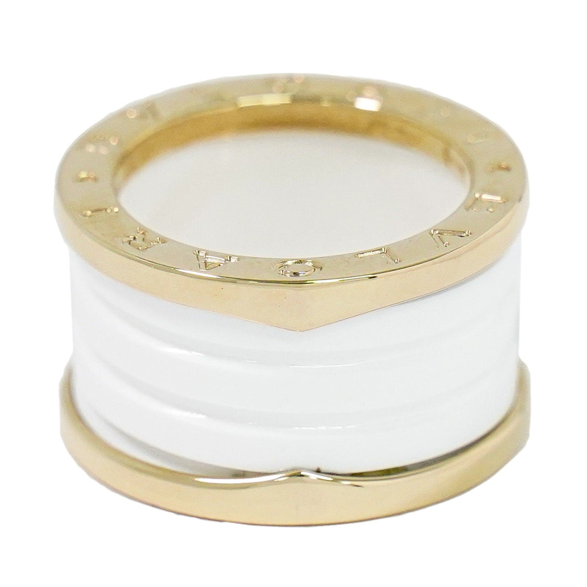 Bvlgari B.Zero1 Three Band Ring 18K Yellow Gold and Ceramic - image 1