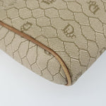 Christian Dior Vintage Honeycomb Shoulder Bag Canvas and Leather - image 9