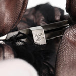 Chanel Drawstring Bucket Bag Chevron Patchwork Canvas Small - image 10