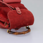 Gucci Gucci bamboo backpack daim mini - image 14